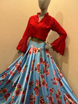Top and skirt