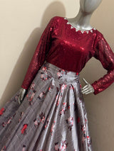 Top and skirt