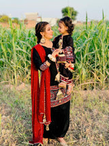 Mother daughter same Dress