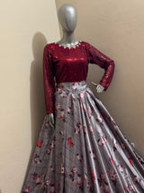 Top and skirt